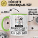 Geschenk für Musikgeschäftsinhaberin Tasse Lustige Geschenkidee Geburtstag Ich Bin Musikgeschäftsinhaberin Ich Darf Das Grün Trendation