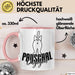 Katzen Tasse Pauschal Dagegen Katze Katzenliebhaber Kater Geschenk Miau Katzenbesitzerin Geschenkidee Humor Kaffee-Becher Rosa Trendation