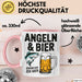 Angeln Fischer Bierliebhaber Tasse Geschenk Lustige Geschenkidee Spruch Angeln Und Bier Darum Bin Ich Hier Rosa Trendation