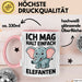 Elefant Tier Tasse Geschenk Lustige Geschenkidee Spruch Ich Mag Halt Einfach Elefanten Rosa Trendation