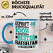 Rätselfan Geschenk Lustiger Spruch für Rätselfan Geschenkidee Bester Rätselfan Der Welt Blau Trendation
