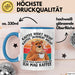 Bär Tierliebhaber Tasse Geschenk Lustige Geschenkidee Spruch Kaffee Redet Nicht Kaffee Jammert Nicht Blau Trendation