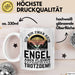 Fallschirmspringer Tasse Geschenk Ich Bin Zwar Kein Engel Aber Fliegen Kann Ich Trotzdem Geschenkidee Becher Weiß Trendation