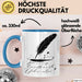 Dichter Tasse Geschenkidee für Reim und Versliebhaber Blau Trendation