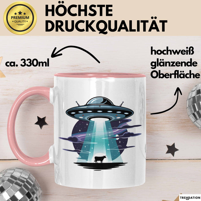 Sci Fi Liebhaber Tasse Geschenkidee für Science Fiction Fans Rosa Trendation