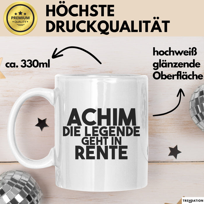 Achim Tasse Achim – Die Legende Geht In Rente Geschenk