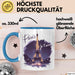 Frankreich Paris Eiffelturm Tasse Geschenk Lustige Geschenkidee Spruch Blau Trendation