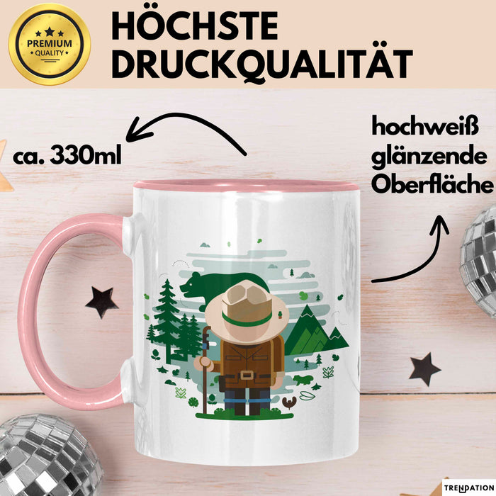 Park Ranger Tasse Geschenk Lustige Geschenkidee Spruch Für Natur Schützer Rosa Trendation