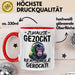 Realschule Bestanden Fachabitur Prüfung Zocker Tasse Geschenk Zuhause Gezockt Realschule Gerockt Kaffee-Becher Rot Trendation