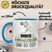 Handballspielerin Tasse Geschenk Ich Bin Handballspielerin Und Du So Geschenkidee Lustiger Spruch Becher Blau Trendation