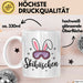 Skifahren Skifahrer Tasse Geschenk Skihäschen Geschenkidee Geschenkidee Lustig Weiß Trendation