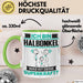 Halbonkel Tasse Geschenk für Halbonkel Geburtstag Lustiger Spruch Kaffee-Becher Was Ist Deine Superkraft Grün Trendation