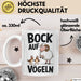 Lustige Tasse Geschenk Bock Auf Voegeln Geschenkidee Witzig Erwachsene Weiß Trendation