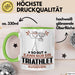 Triathlet Geschenk Tasse So Gut Kann Nur Ein Triathlet Aussehen Geschenkidee Kaffee-Becher Grün Trendation