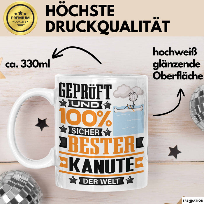 Kanute Geschenk Lustiger Spruch für Kanute Geschenkidee Bester Kanute Der Welt Weiß Trendation
