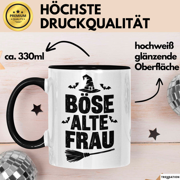 Oma Großmutter Sarkasmus Tasse Becher Geschenk Lustige Geschenkidee Spruch Böse Alte Frau Trendation