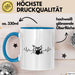 Drummer Schlagzeug-Spieler Geschenk Tasse Geschenkidee Kaffee-Becher Schlagzeuger Herzschlag Blau Trendation
