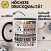 Haustiersitter Geschenk Tasse Lustiger Spruch Erheben Sie Sich Der Haustiersitter Betritt den Raum Schwarz Trendation