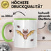 Vampir Fledermaus Halloween Feier Tasse Geschenk Lustige Geschenkidee Spruch Grün Trendation
