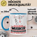 Musiker Geschenk Tasse Ich Bin Musiker Aber Sag Doch Einfach Superheld Lustige Geschenkdiee für Musiker Kaffee-Becher Blau Trendation
