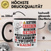 Gitarrenvirtuose Geschenk Tasse Lustiger Spruch Erheben Sie Sich Der Gitarrenvirtuose Betritt den Raum Schwarz Trendation