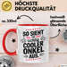 Onkel Sarkastisch Sarkasmus Tasse Geschenk Lustige Geschenkidee Spruch So Sieht Ein Richtig Cooler Onkel Aus Rot Trendation