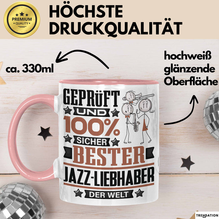 Jazz-Liebhaber Geschenk Lustiger Spruch für Jazz-Liebhaber Geschenkidee Bester Jazz-Liebhaber Der Welt Rosa Trendation
