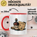 Rum Fan Tasse Geschenkidee für Piraten Spirituosen Liebhaber Rot Trendation