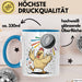 Hühnerliebhaber Tasse Geschenkidee für Geflügel Fans Blau Trendation