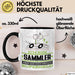 Sammler Geschenk Tasse Ich Bin Sammler Aber Sag Doch Einfach Superheld Lustige Geschenkdiee für Sammler Kaffee-Becher Schwarz Trendation