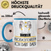 Geschenk für Rucksacktouristin Tasse Lustige Geschenkidee Geburtstag Ich Bin Rucksacktouristin Ich Darf Das Blau Trendation