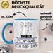 Geschenk für Pop-Fan Tasse Lustige Geschenkidee Geburtstag Ich Bin Pop-Fan Ich Darf Das Blau Trendation