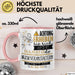 Musikveranstalterin Tasse Geschenk Lustiger Spruch Bitte Erheben Sie Sich Seine Majestät Die Musikveranstalterin Betritt Den Raum Rosa Trendation