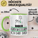 Geschenk für Hundemasseurin Tasse Lustige Geschenkidee Geburtstag Ich Bin Hundemasseurin Ich Darf Das Grün Trendation