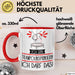 Geschenk für Trampolinspringerin Tasse Lustige Geschenkidee Geburtstag Ich Bin Trampolinspringerin Ich Darf Das Rot Trendation