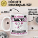 Tänzer Tasse Geschenk für Tänzer Geburtstag Lustiger Spruch Kaffee-Becher Was Ist Deine Superkraft Weiß Trendation