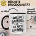 Gabriele Tasse Geschenk Wo Eine Gabriele Ist Ist Auch Ein Weg Geschenkidee Becher mit Name Schwarz Trendation
