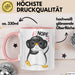 Witzige Tasse Geschenk Pinguin Mit Roter Brille Lustiger Becher Rosa Trendation