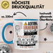 Slackline-Instruktorin Tasse Geschenk Lustiger Spruch Bitte Erheben Sie Sich Seine Majestät Die Slackline-Instruktorin Betritt Den Raum Blau Trendation