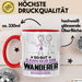 Wanderer Geschenk Tasse So Gut Kann Nur Ein Wanderer Aussehen Geschenkidee Kaffee-Becher Rot Trendation
