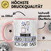 Geschenk für Hundefriseurin Tasse Lustige Geschenkidee Geburtstag Ich Bin Hundefriseurin Ich Darf Das Rosa Trendation