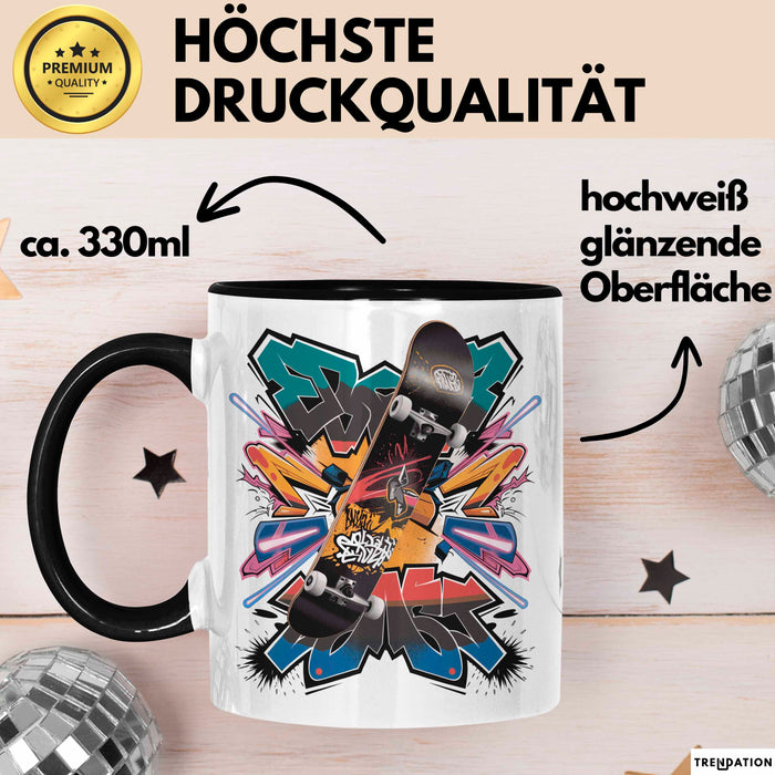 Skater Tasse Geschenk Lustige Geschenkidee Spruch Für Urban Fahrer Trendation