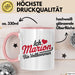 Marion Tasse Geschenk Ich Bin Vollkommen Marion Geschenkidee Geburtstag Rosa Trendation