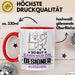 Designer Geschenk Tasse So Gut Kann Nur Ein Designer Aussehen Geschenkidee Kaffee-Becher Rot Trendation