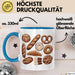 Arten Von Brot Tasse Geschenk Brotarten Baguette Croissant Bagel Kaffee-Becher Blau Trendation