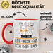 Geschenk für Live-Musik-Fan Tasse Lustige Geschenkidee Geburtstag Ich Bin Live-Musik-Fan Ich Darf Das Rot Trendation