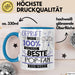 Beste Pop-Fan Der Welt Tasse Geschenk für Eine Pop-Fan Geprüft Und Sicher Geschenkidee Geburtstag Weihnachten Blau Trendation