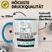 Katzenspielzeug-Designerin Weil Es Keinen Schöneren Beruf Gibt Tasse Geschenk für Eine Katzenspielzeug-Designerin Lustig Blau Trendation