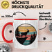Ziegenbauer Ziegen Tier Retro Tasse Geschenk Lustige Geschenkidee Spruch Rot Trendation