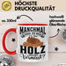 Holzarbeiter Schreiner Tischler Geschenk Tasse Manchmal Frage Ich Mich Ob Das Holz Mich Auch Vermisst Waldarbeiter Kaffee-Becher Rot Trendation